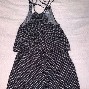 Old navy black and white patterned romper